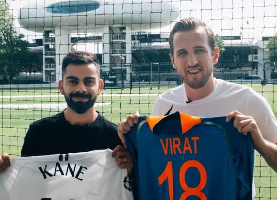 Harry Kane congratulates Virat Kohli on first IPL title