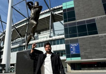 Kuldeep Yadav visits MCG, honors idol Shane Warne, and tours Cricket Australia HQ