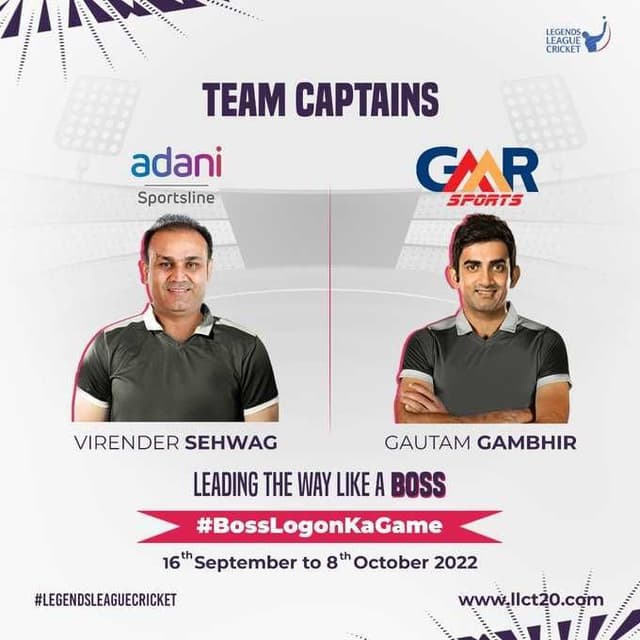 Gujarat Giants to clash with India Capitals in the Opener of Legends League Cricket