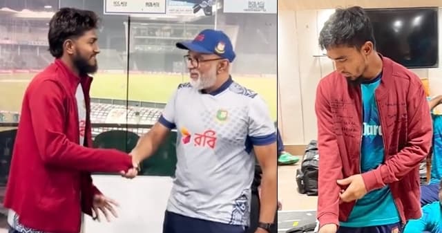 Why maroon jacket in Bangladesh's dressing room?