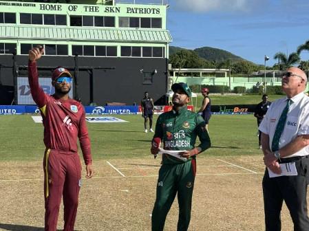 Live: West Indies ask Bangladesh to bat first, Bangladesh make three changes