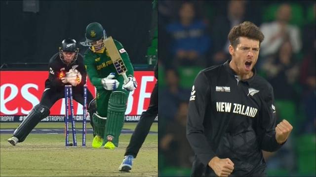 [WATCH] Mitchell Santner’s ‘Ball of the Tournament’ Stuns Rassie van der Dussen in CT 2025 Semifinal