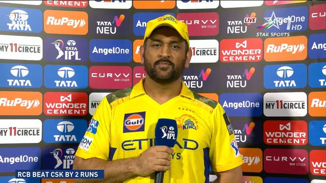 MS Dhoni Takes Responsibility for CSK’s 2-Run Defeat Against RCB in IPL 2025 Thriller