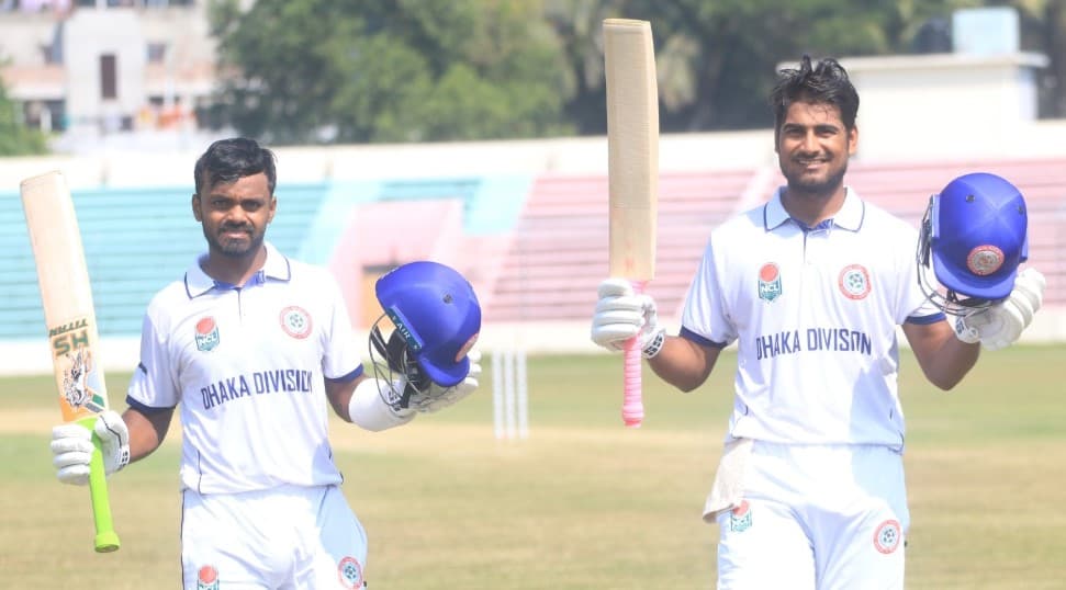 Naim, Ankon break Bangladesh first-class record with 363-run stand