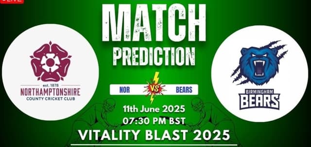 Northamptonshire vs Birmingham Bears T20 BLAST 2025 Match 38, Dream 11 Prediction, Fantasy Cricket