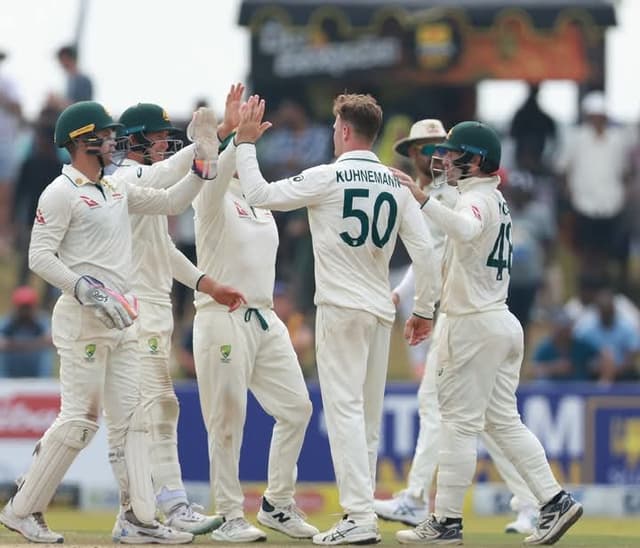 Australia dominate with bat and ball to consign Sri Lanka an innings and 242-run defeat