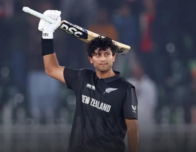 Ravindra's sensational hundred and Bracewell's four-fer crush Bangladesh