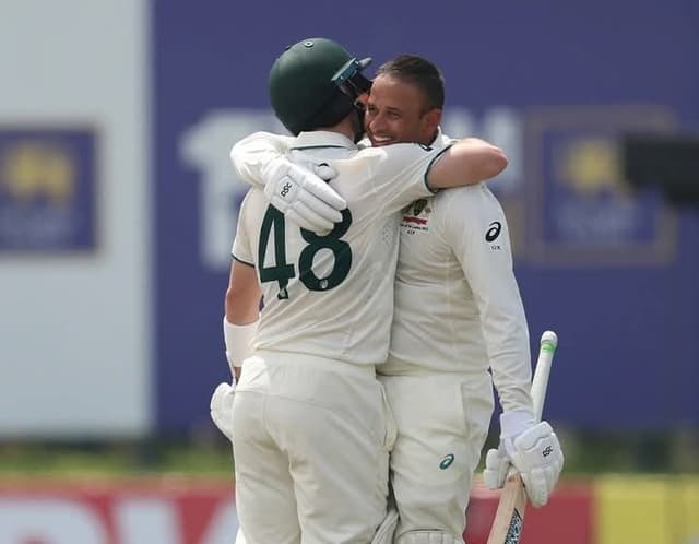 Sri Lanka lose three wickets after Australia pile up mountain on day two in Galle