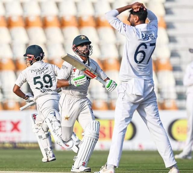 Captain Masood's marathon 151 and Shafique's 102 propel Pakistan to bag the day