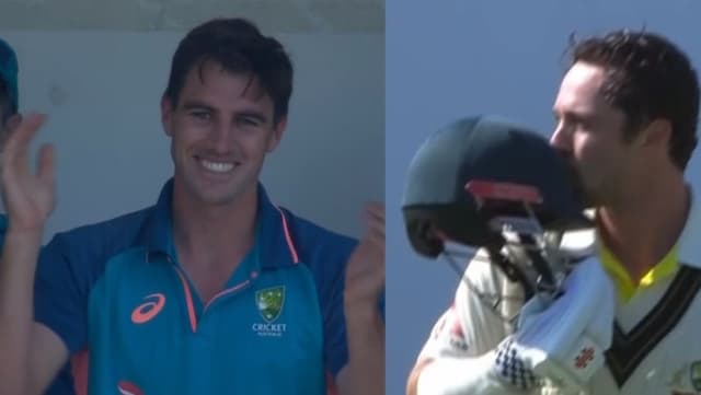 Watch: Travis Head scores his maiden Test ton against India; Pat Cummins gives a priceless reaction