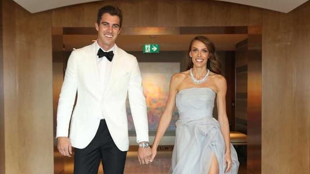 Pat Cummins ties the wedding bond to fiancée Becky Boston