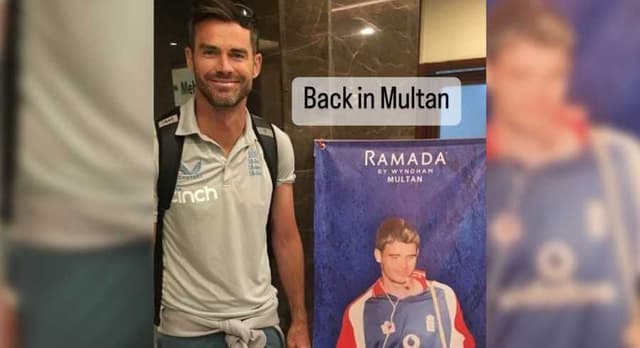 James Anderson receives a warm welcome in Multan after 17 years