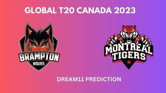 Brampton Wolves vs Montreal Tigers Match 11, GT T20 Canada, Dream 11 Prediction, Fantasy Cricket