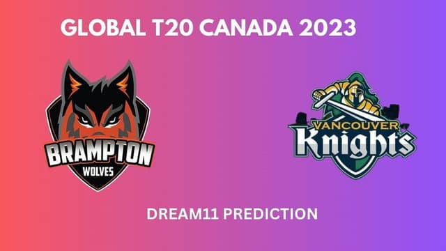 Brampton Wolves vs Vancouver Knights Match 12 GT T20 Canada, Dream 11 Prediction, Fantasy Cricket