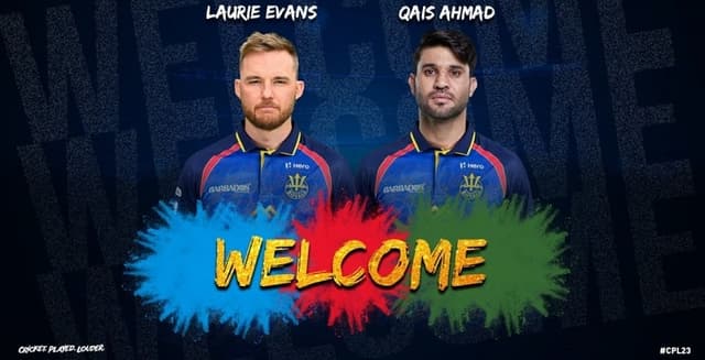 Laurie Evans and Qais Ahmed join Barbados Royals in CPL 2023