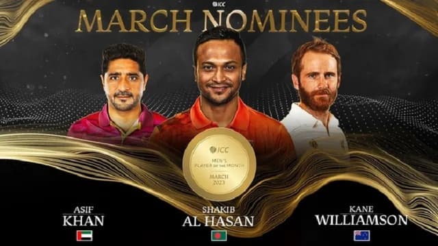 ICC announces the nominees Men's Player of the Month of march
