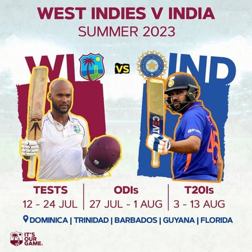 CWI announce schedule for home series against India