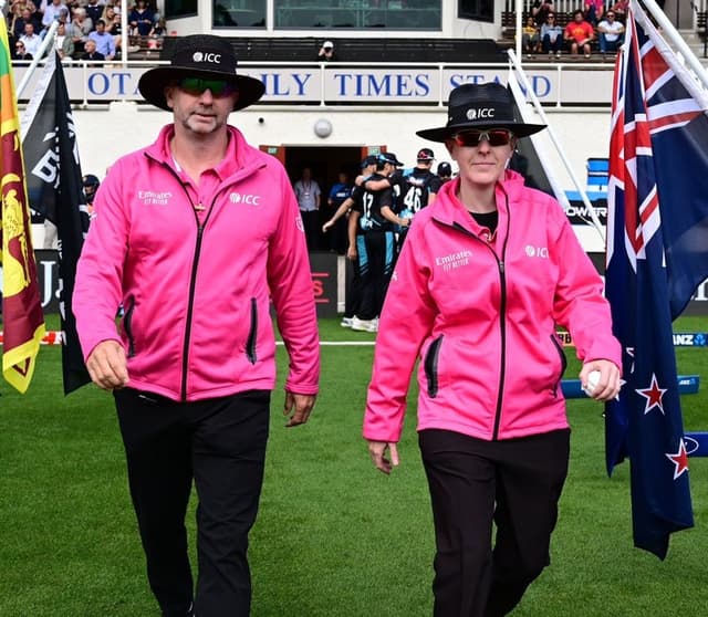 Kim Cotton is first woman on-field umpire in men's T20I between full members