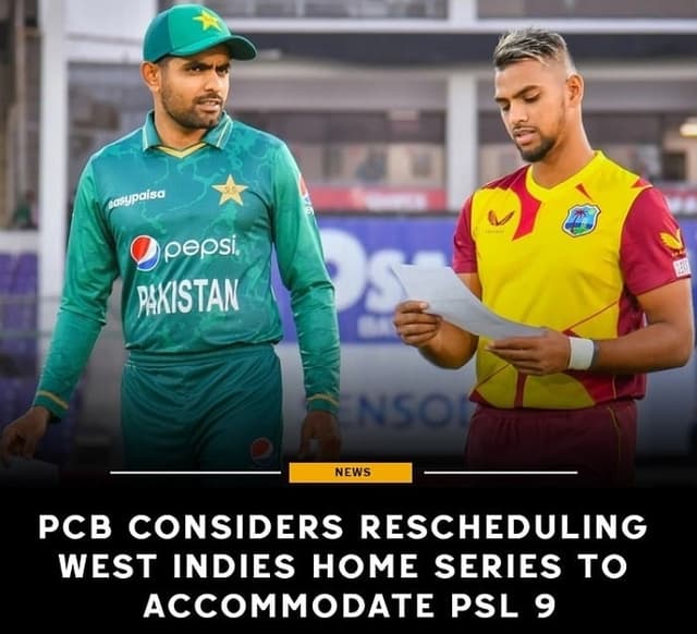 PCB To reschedule West Indies home series to accommodate PSL 9