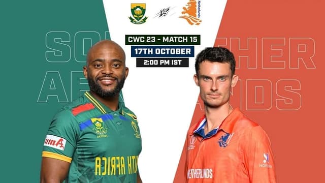 South Africa vs Netherlands Match 15, ICC World Cup 2023, Dream 11 Prediction, Fantasy Cricket