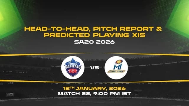 Pretoria Capitals vs MI Cape Town SA20 2025-26 Match 22, Dream 11 Prediction, Fantasy Cricket