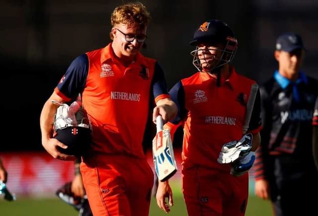 Bas de Leede stars again as Netherlands beat Namibia by 5 wickets