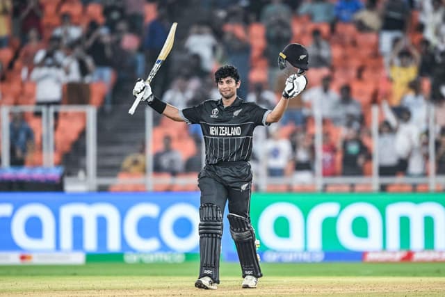 Ravindra Shatters Records: New Zealand's Youngest & Fastest ODI World Cup Centurion!