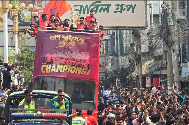 Rajshahi Warriors take BPL trophy on grand city tour after historic title win