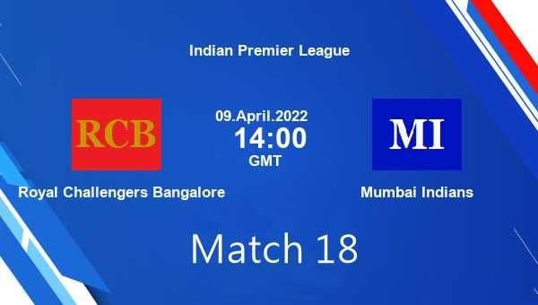 IPL 2022: Match 18: RCB vs MI Dream11 Prediction, Fantasy Cricket News, Head to Head and Pitch & Weather Report