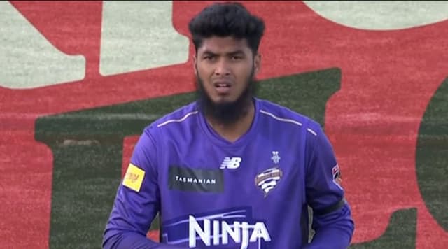 Rishad Hossain impresses with tight bowling on BBL debut for Hobart Hurricanes