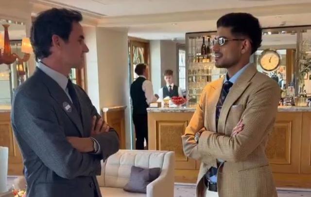 WATCH: Shubman Gill Meets Roger Federer At Wimbledon, Viral Video Wins Over Fans