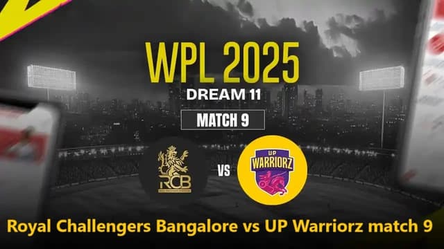 Royal Challengers Bangalore vs UP Warriorz WPLT20 2025 Match 9, Dream 11 Prediction, Fantasy Cricket