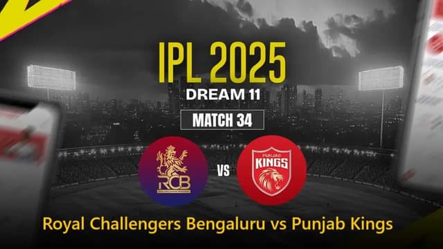 Royal Challengers Bengaluru vs Punjab Kings IPL 2025 Match 34, Dream 11 Prediction, Fantasy Cricket**
