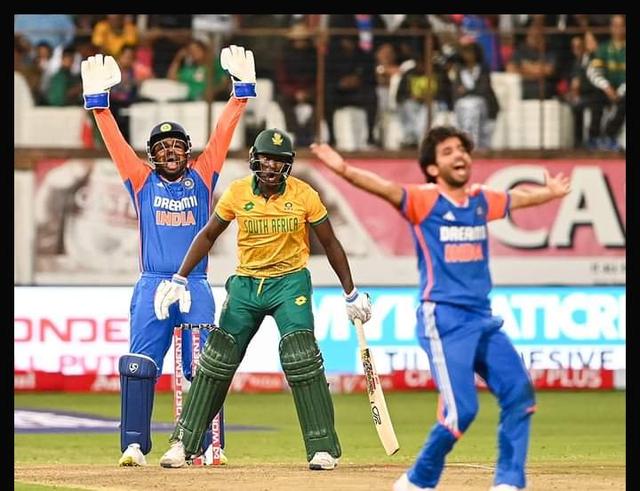 Samson blasts hundred, Varun and Bishnoi share three wickets each to help India crash South Africa  