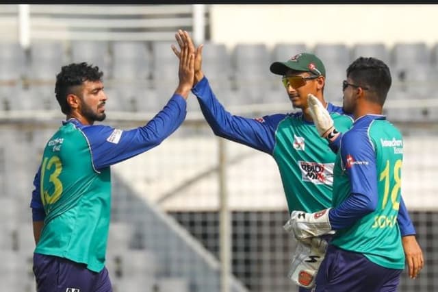 Saif Hasan's all round brilliance hands Sheikh Jamal Dhanmondi Club a dominating victory 