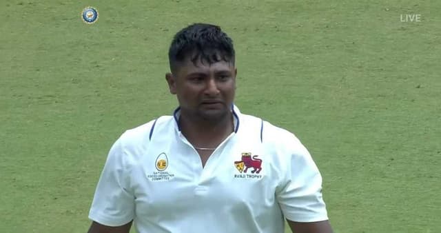 Ranji Trophy: Sarfraz Khan gets emotional after completing the Century in finals