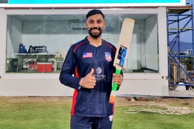 Watch: USA cricketer Jaskaran hits 6 sixes in an over against Papua New Guinea