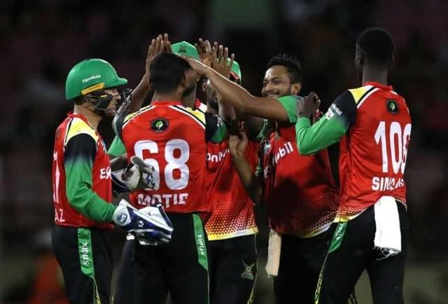 Guyana register second win in their seventh match, Shakib takes one wicket 