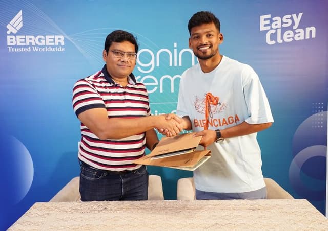 Bangladesh captain Shanto named as the Brand ambassador of Berger Paints Bangladesh Limited 