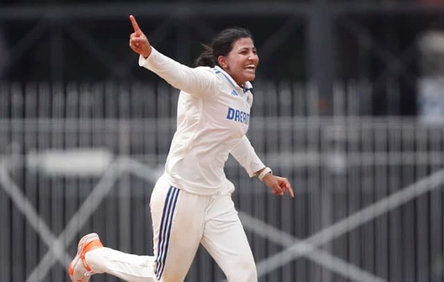 Sneh Rana becomes second Indian to take 10 wickets in Women's Test