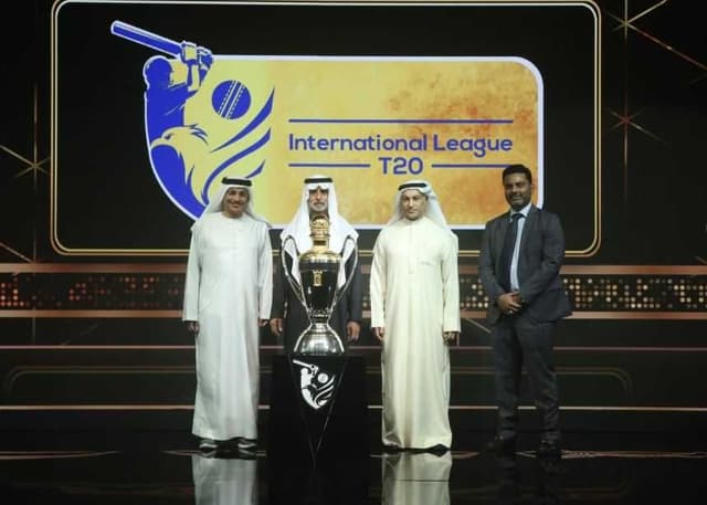 His Highness Sheikh Nahayan Mabarak Al Nahayan unveils ILT20 Trophy