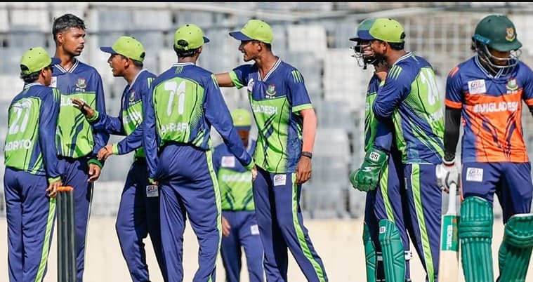 Bangladesh U19 beat U23 by 4 runs in thrilling GD Trophy match