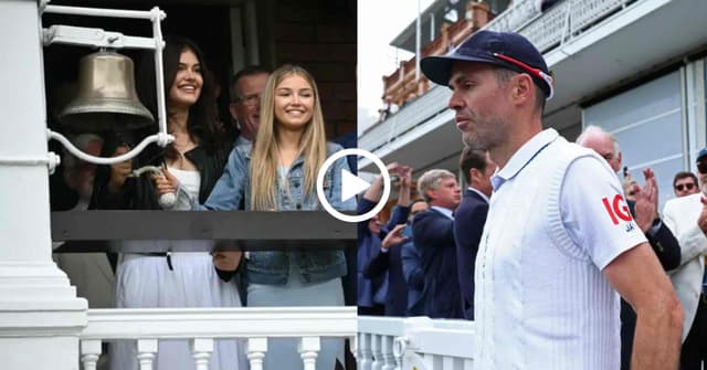[WATCH] Legendary Pacer James Anderson’s Daughters Ring Bell at Emotional Farewell Test