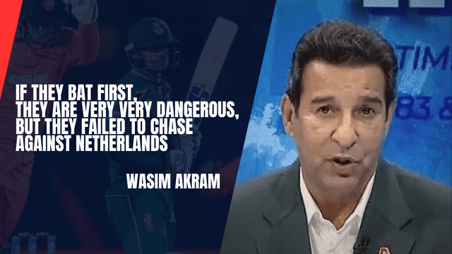 Batting Second Still Remains A Question for South Africa: Wasim Akram 