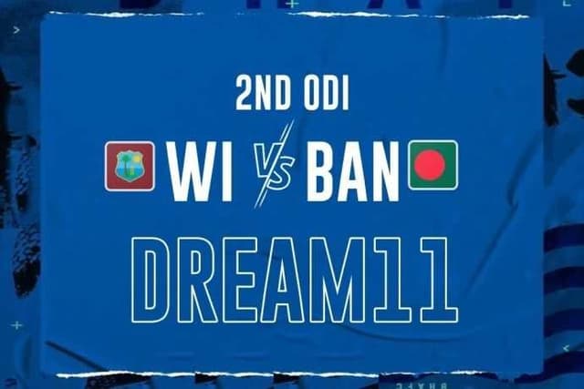 West Indies vs Bangladesh 2nd ODI, Dream11 Prediction, Fantasy Cricket
