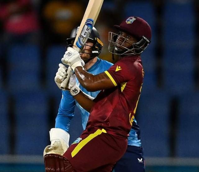 Evin Lewis' whirlwind knock crushes England in the series opener in Antigua 