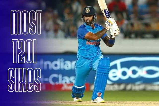 Suryakumar becomes the 1st player to hit 50 T20I sixes in calendar year