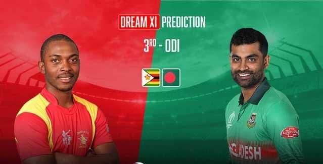 Zimbabwe vs Bangladesh, 3rd ODI, Dream11 Prediction, Fantasy Cricket