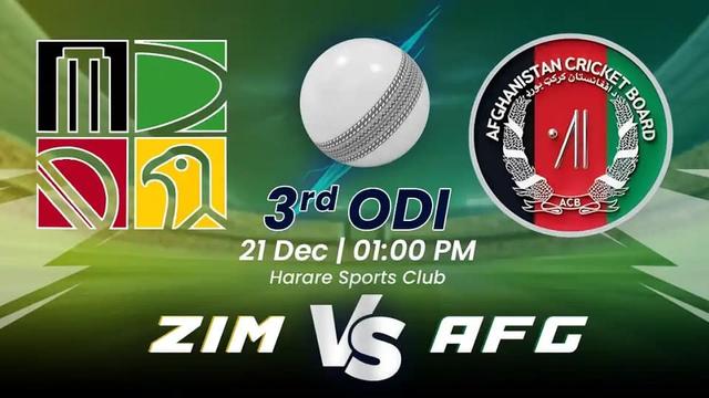 Zimbabwe vs Afghanistan 3rd ODI Match, Dream 11 Prediction, Fantasy Cricket