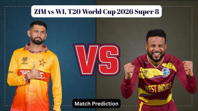 Zimbabwe vs West Indies ICC WCT20 2026 Super 8 Match 4, Dream 11 Prediction, Fantasy Cricket